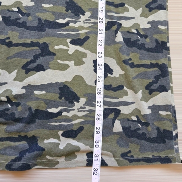 Superdown Revolve Camo Army Print Short Sleeve Shirt Dress Sz Medium - Picture 9 of 12